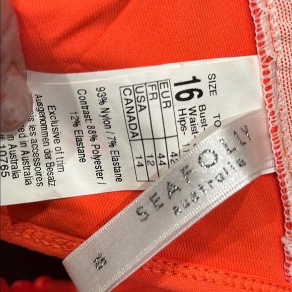 Seafolly Bright Orange Bikini - Picture 5 of 6